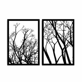Wallity Cuadro Decorativo Enmarcado 2PSCT-10 (2 Piezas)